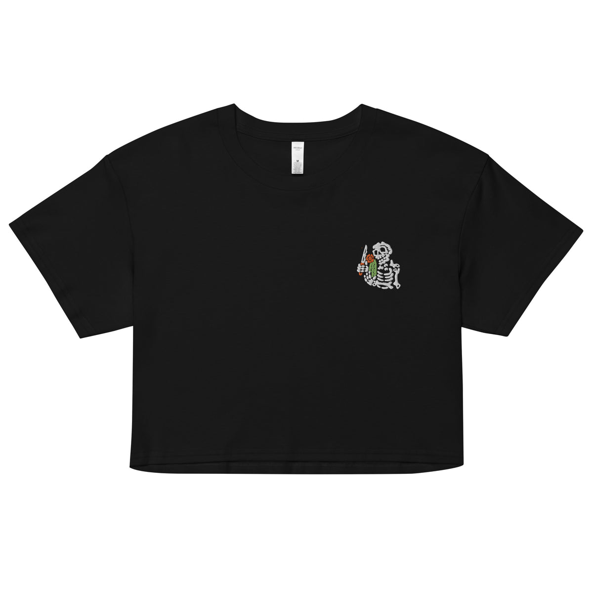 Lost Tag Skeleton crop top