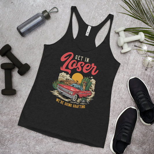 Get in Loser women's racerback tank