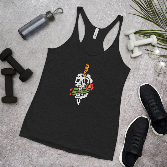 Tricho Skull Women's Racerback Tank