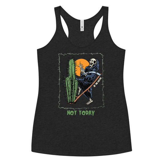 Not Today, Death Women's Racerback Tank