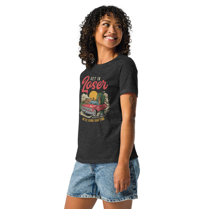Camiseta holgada mujer Get in Loser