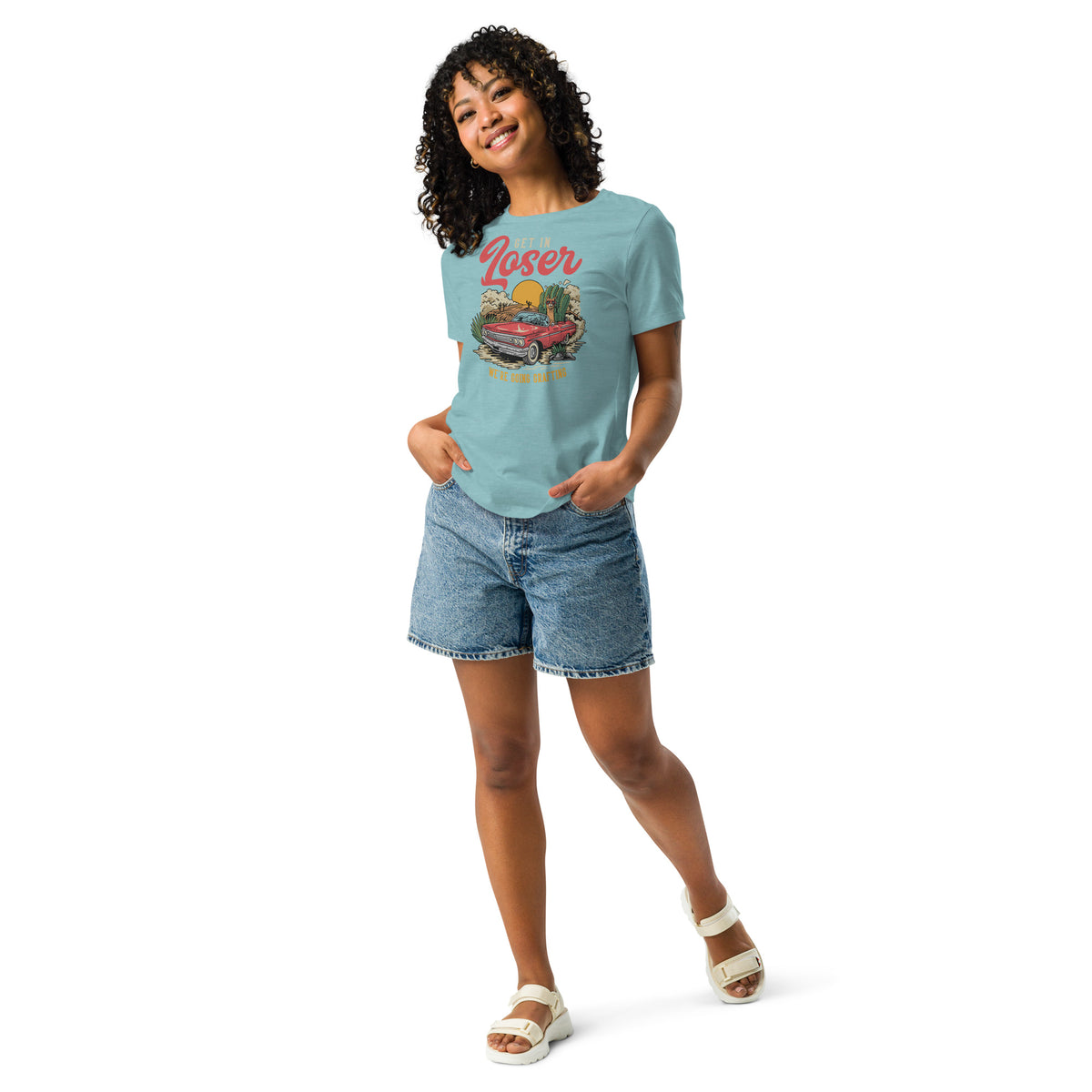Camiseta holgada mujer Get in Loser