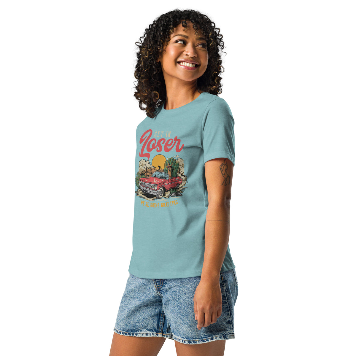 Camiseta holgada mujer Get in Loser