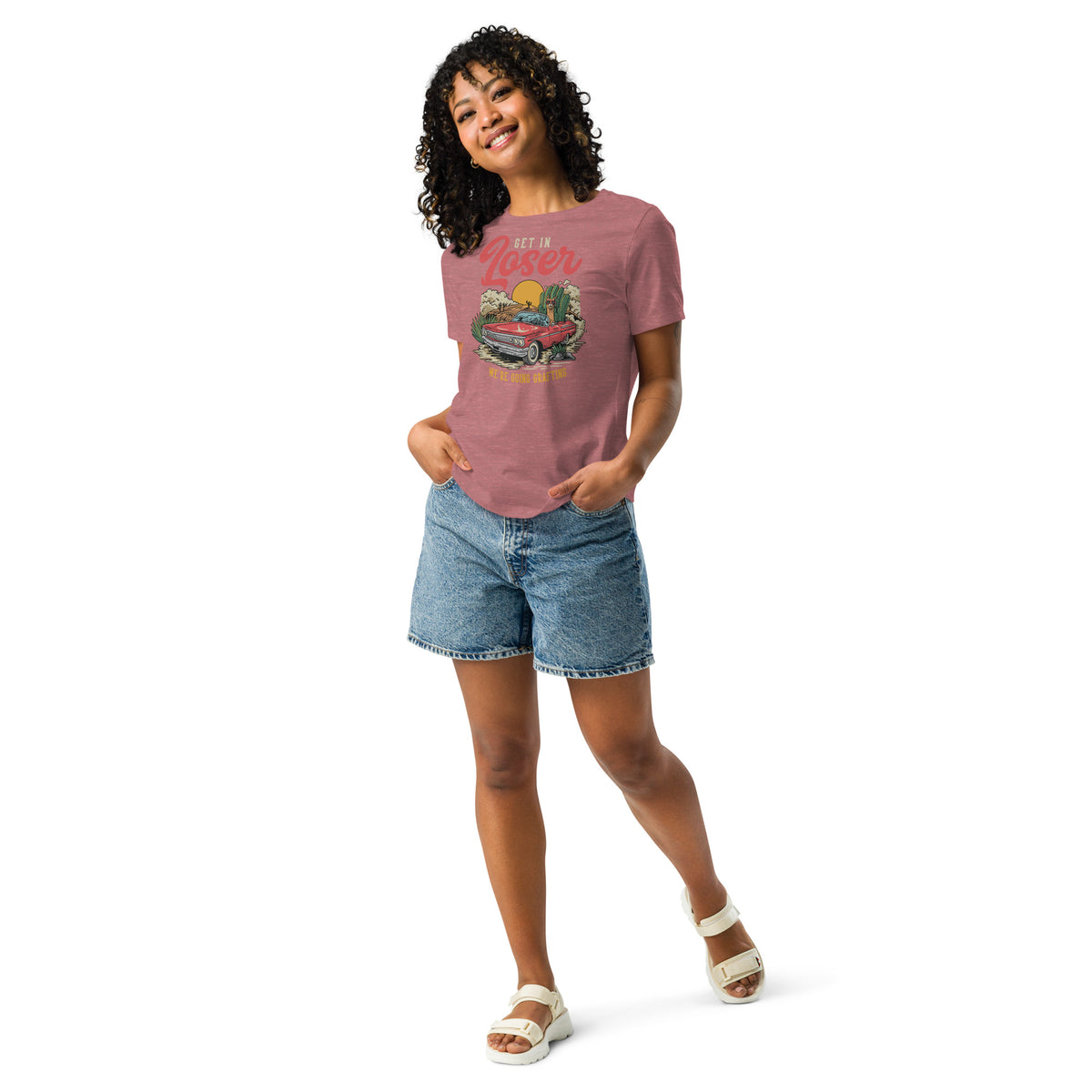 Camiseta holgada mujer Get in Loser
