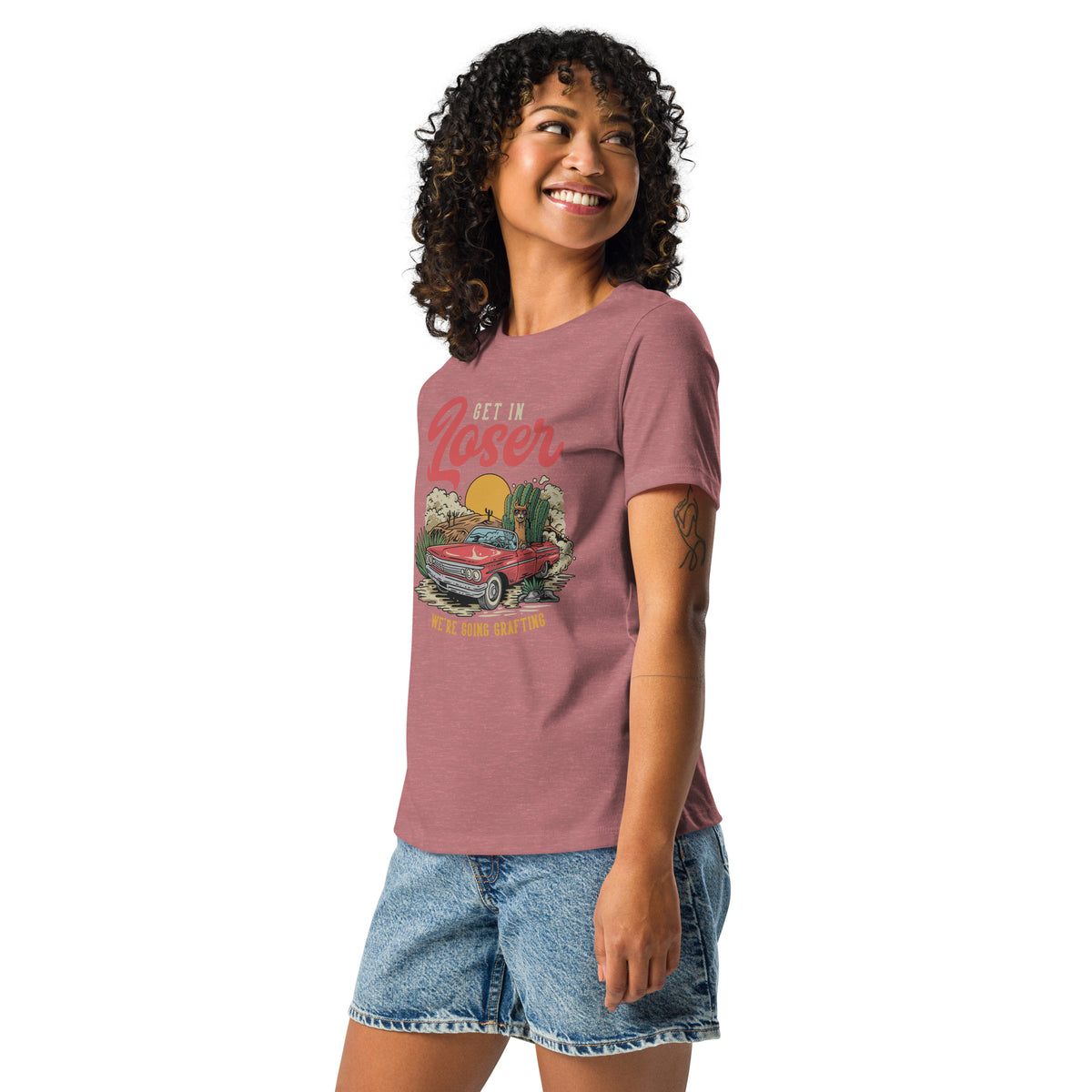 Camiseta holgada mujer Get in Loser