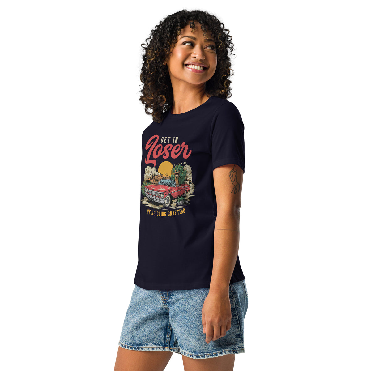 Camiseta holgada mujer Get in Loser